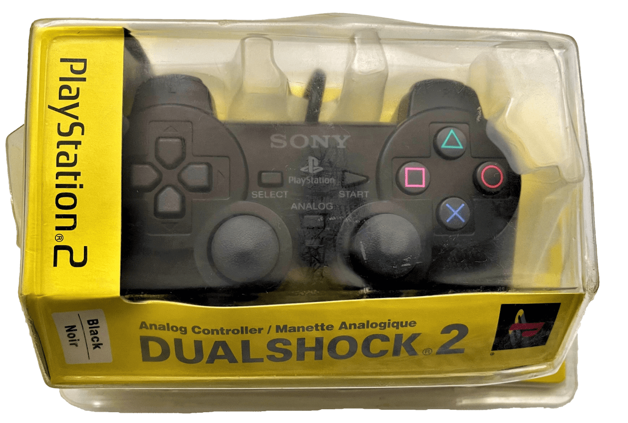 Sony PlayStation 2 Dualshock 2 Analog Controller (Black) (SCPH-10010U/97026)